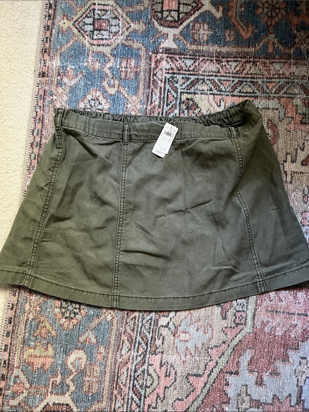 Aerie Olive Utility Skirt